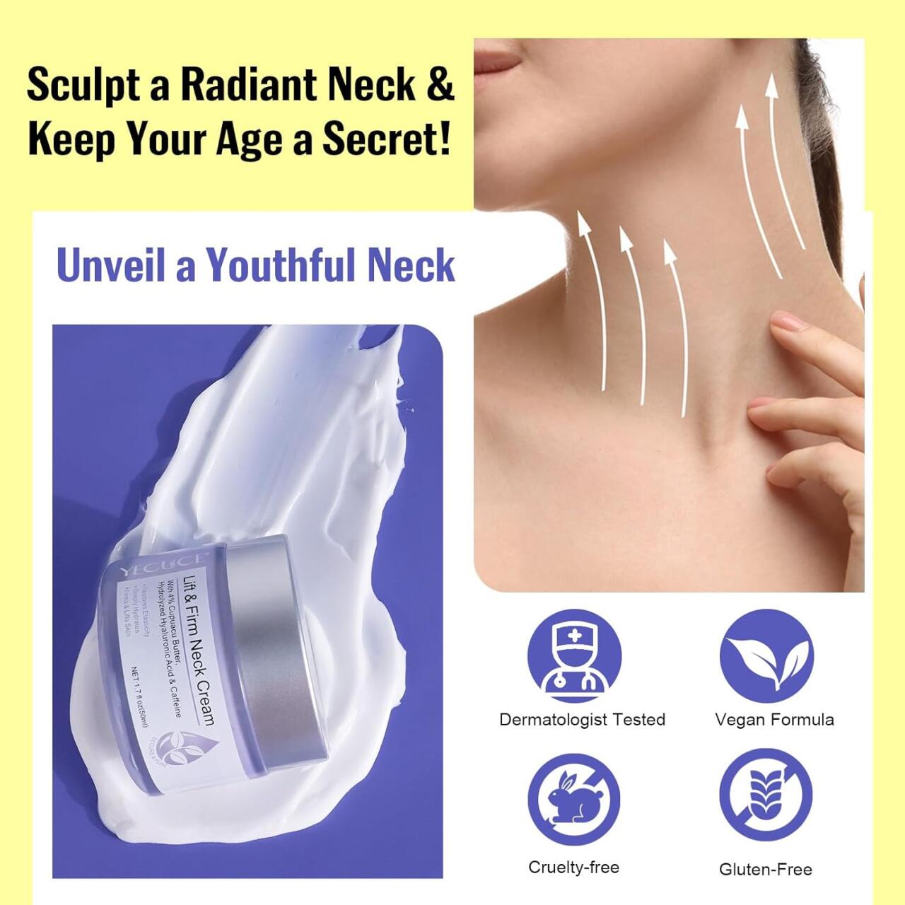 Crema antiedad para cuello y escote