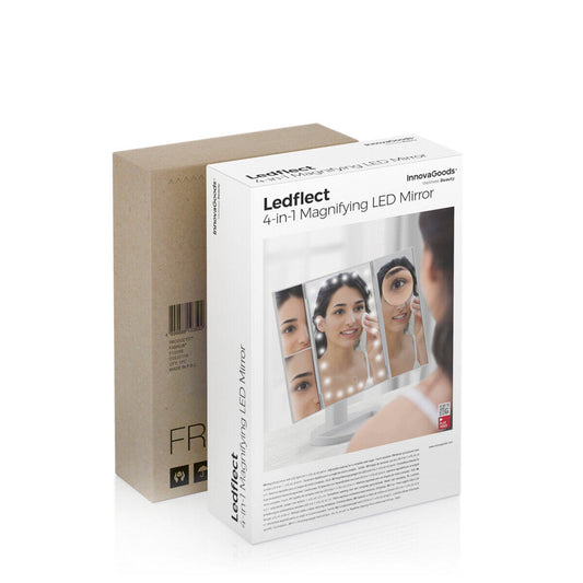 Espejo de aumento LED 4 en 1 Ledflect
