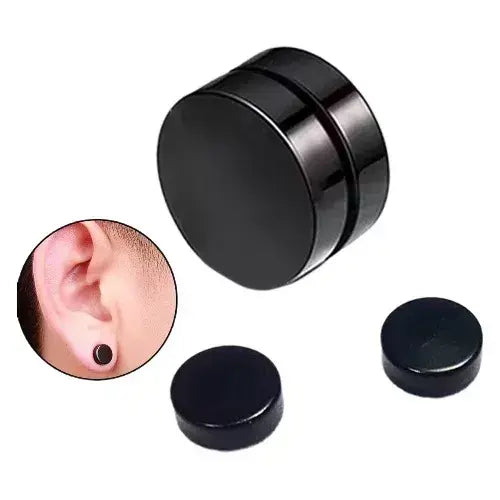 Pendientes magnéticos negros